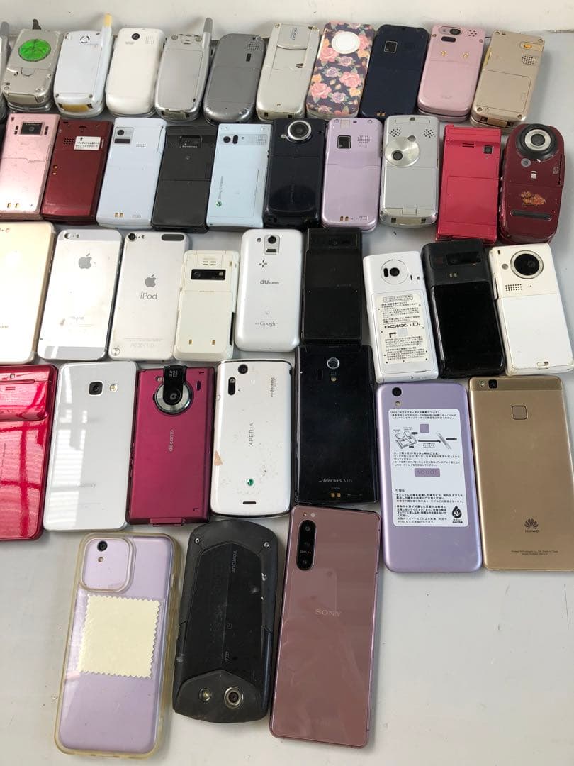 携帯電話 45点 ジャンク品 まとめ売り(D181)