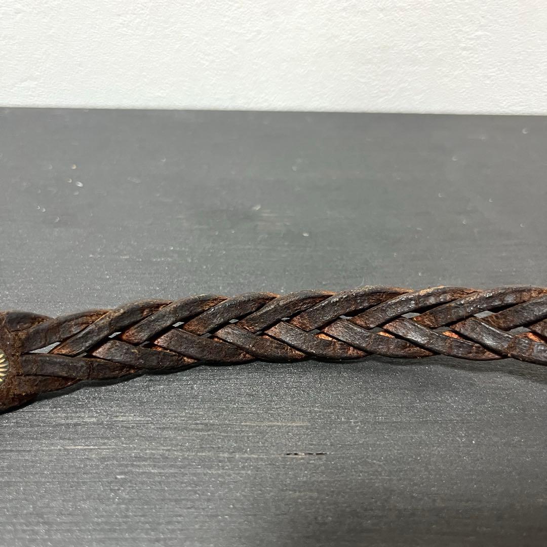 《RRL/ダブルアールエル》Leather Concho Bracelet