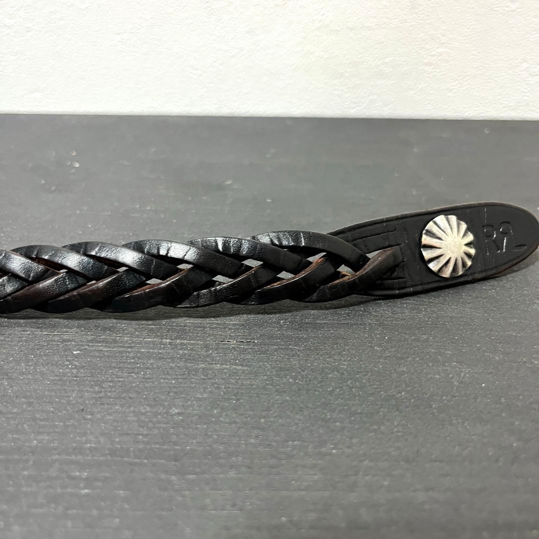 《RRL/ダブルアールエル》Leather Concho Bracelet