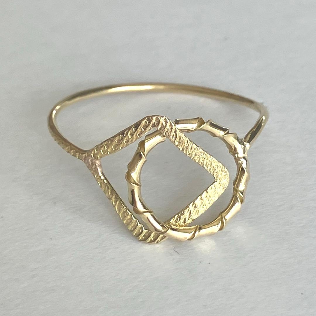 K18 18金　13号　リング　42