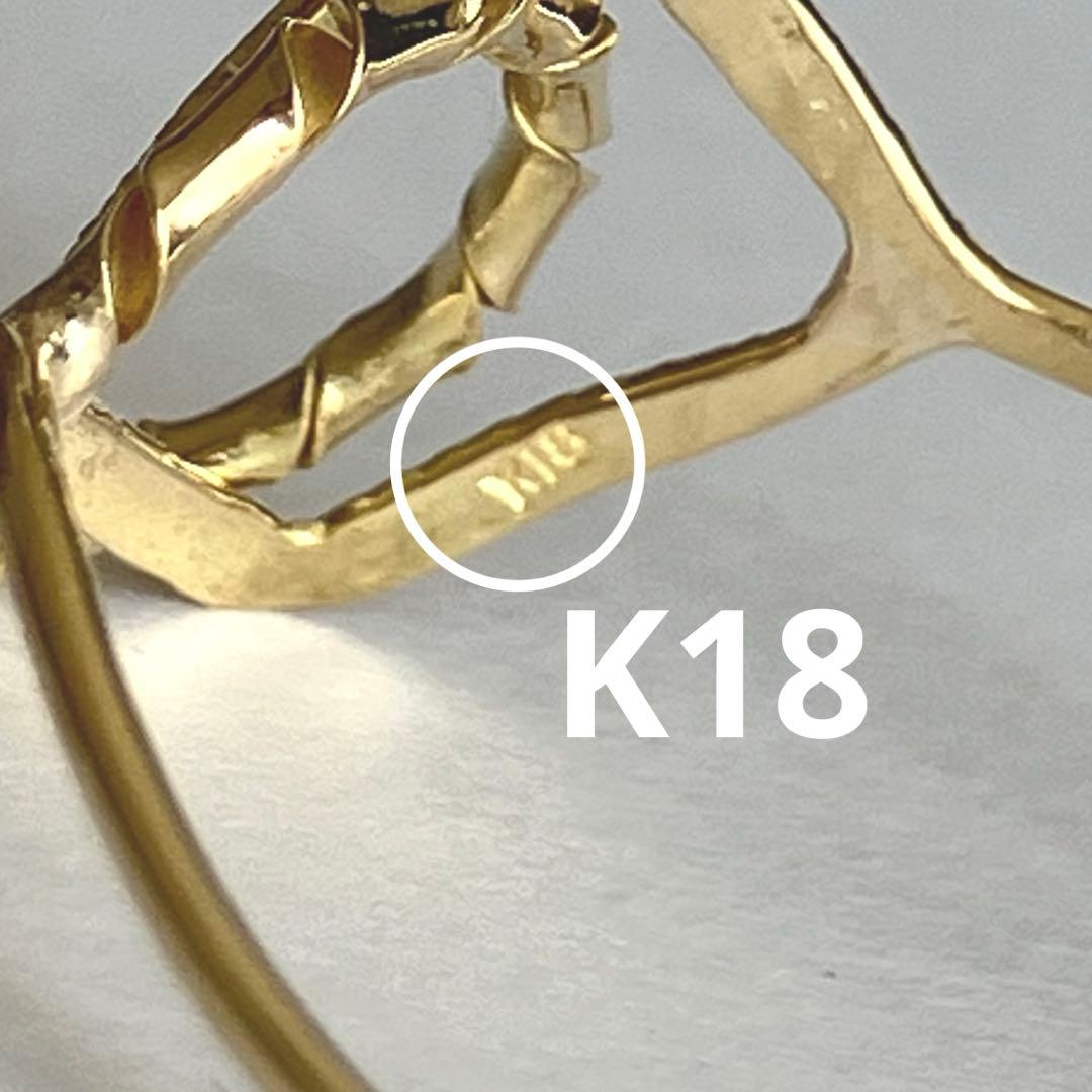 K18 18金　13号　リング　42