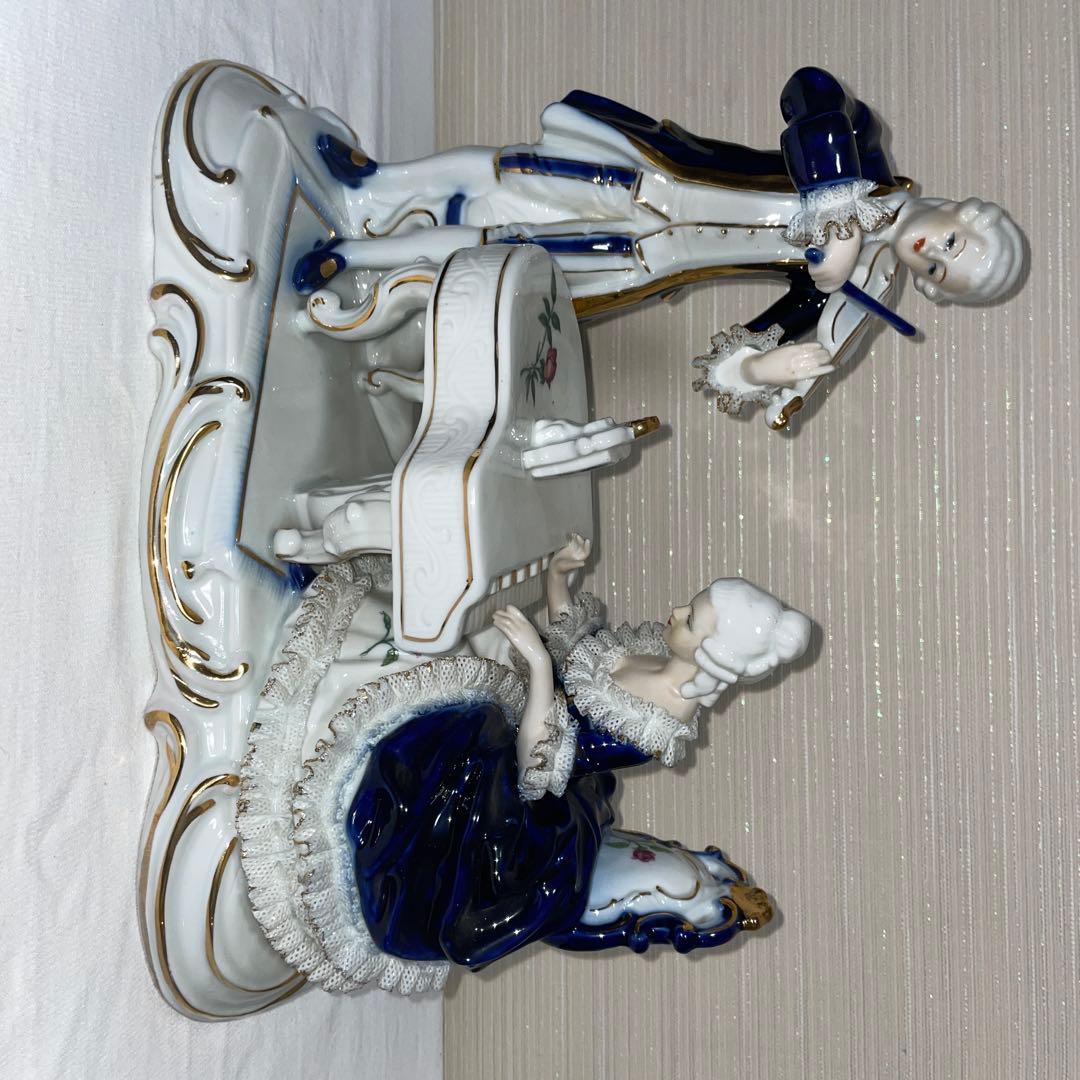 加藤工芸 ドレスドール陶器人形 バイオリンとピアノ - メルカリ