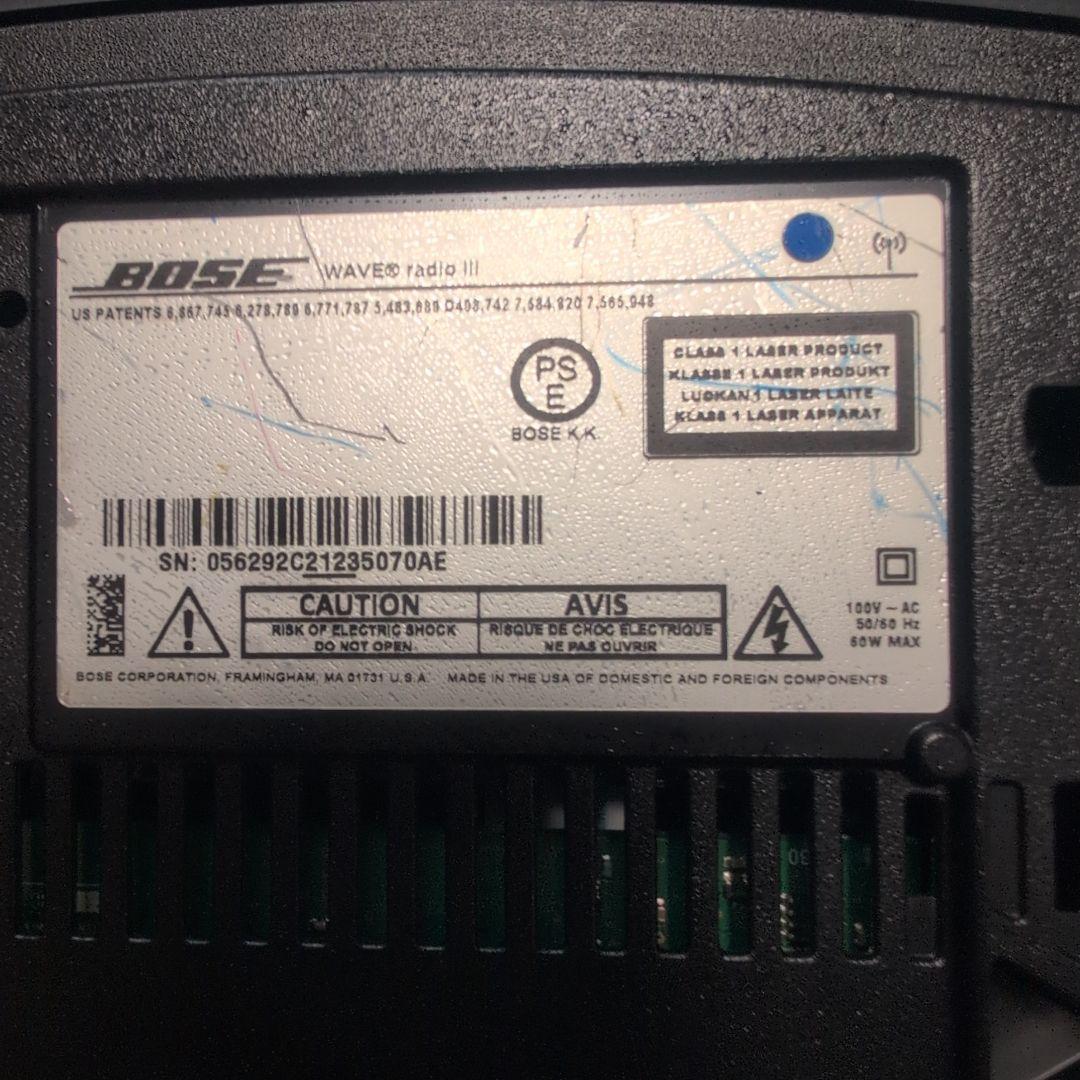 リモコンBluetoothアダプター付】BOSE WAVE radio III