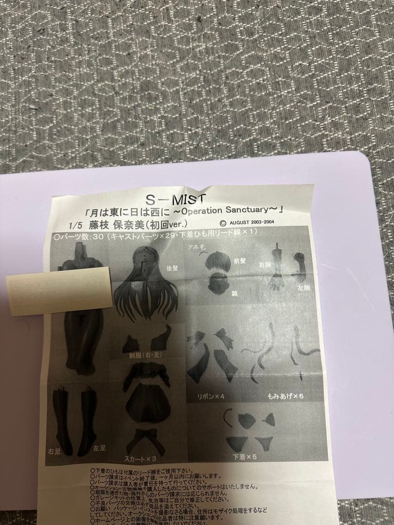 S-MIST 1/5 藤枝保奈美　ガレージキット