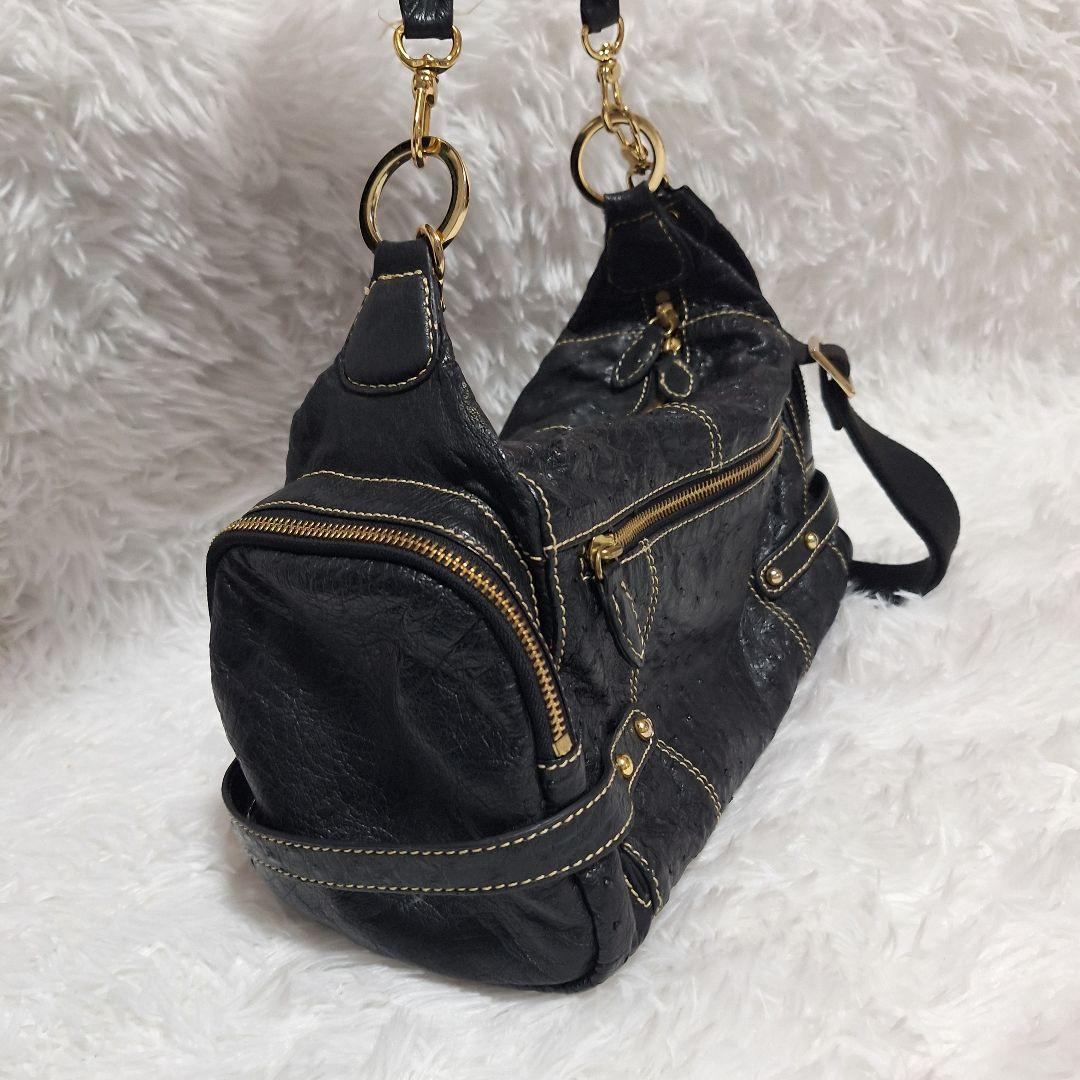 y2k grunge coquette 2way ショルダー バック ブラック