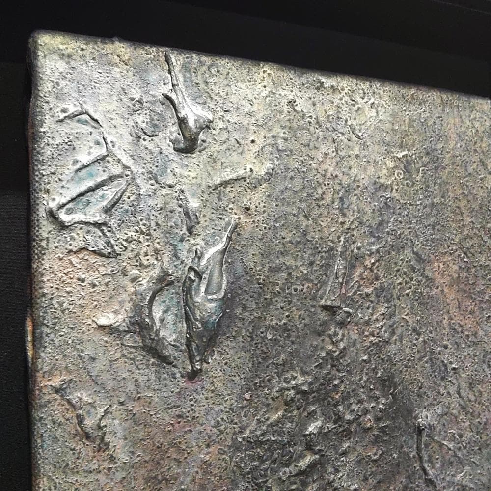 内野隆文　抽象画　アクリル画　サムホール　絵画　現代アート　美術作品　真作