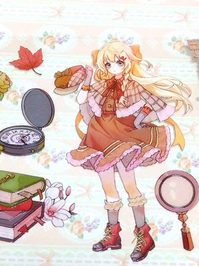 J459＃秋日事件簿(PET)猫橙切り売り海外人物マステ女の子