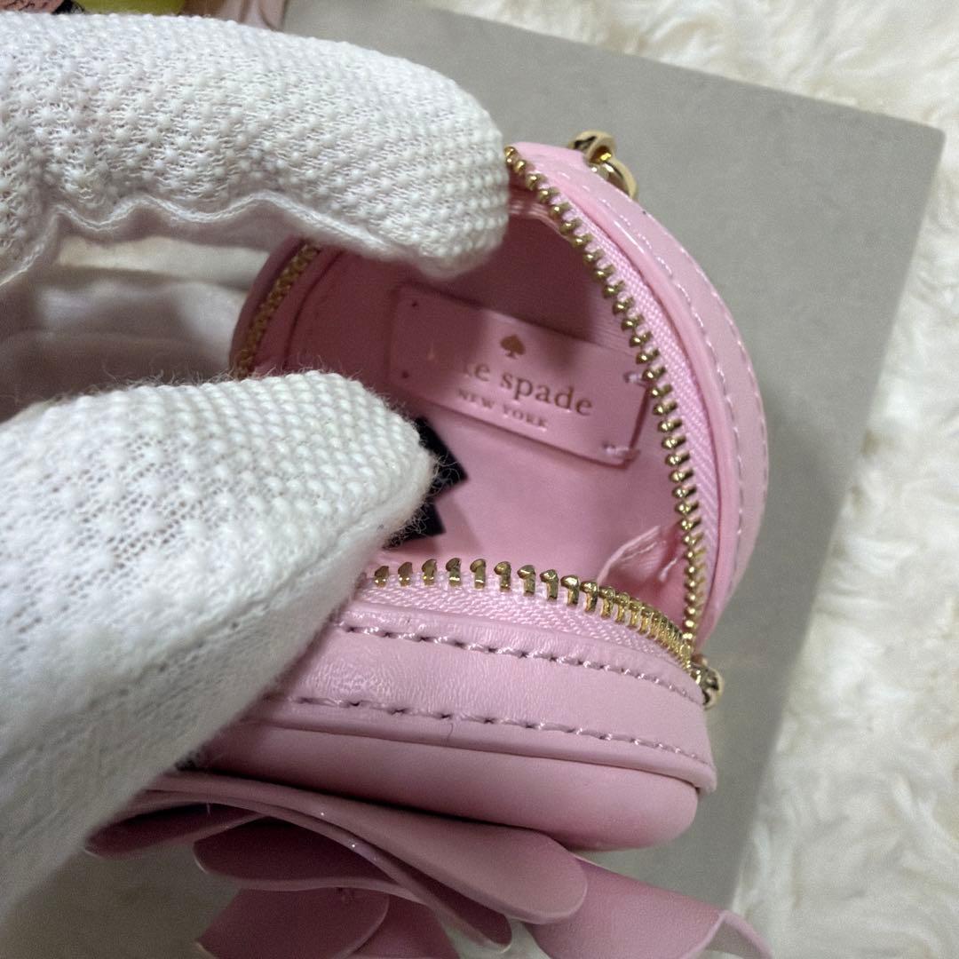 極美品 Kate Spade 薔薇 ローズ ピンク ケース レザー