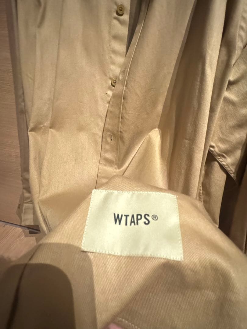 WTAPS ベージュ 長袖シャツ サイズ X 03