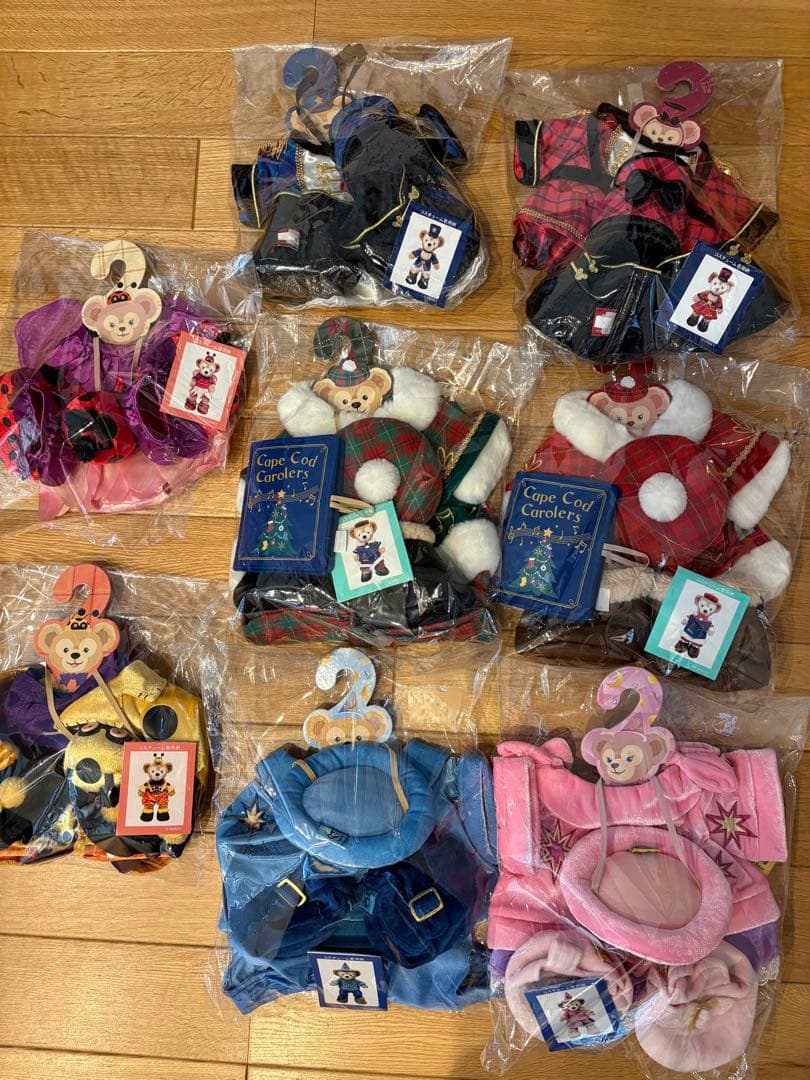 ダッフィー シェリーメイ コスチューム おまとめ ぬいぐるみ 衣装 着せ替え