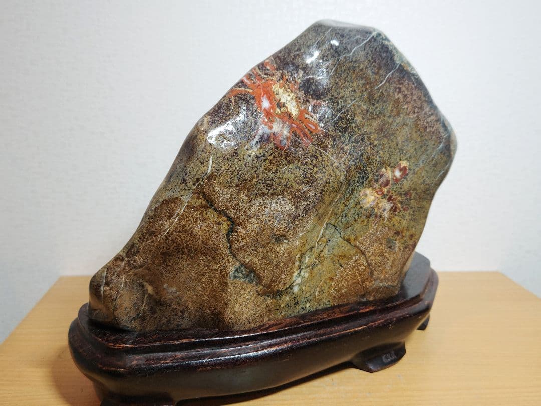 菊花石 24kg 菊紋石 花紋石 紋石 原石 鑑賞石 自然石 誕生石