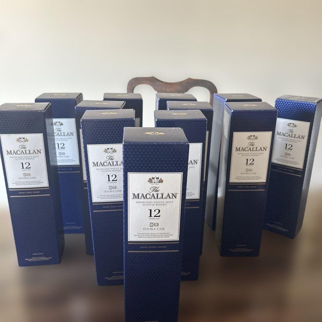The Macallan 12年ダブルカスク 700ml 12本セット ☆ 送料無料 ☆ ザ・マッカラン ダブルカスク 12年 700ml ＋ おつまみ