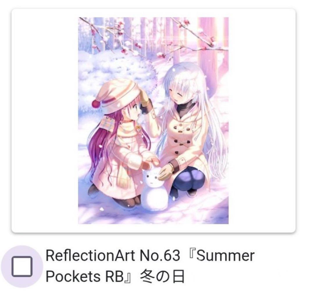 ReflectionArt 冬の日 サマーポケッツ リフレクションアー