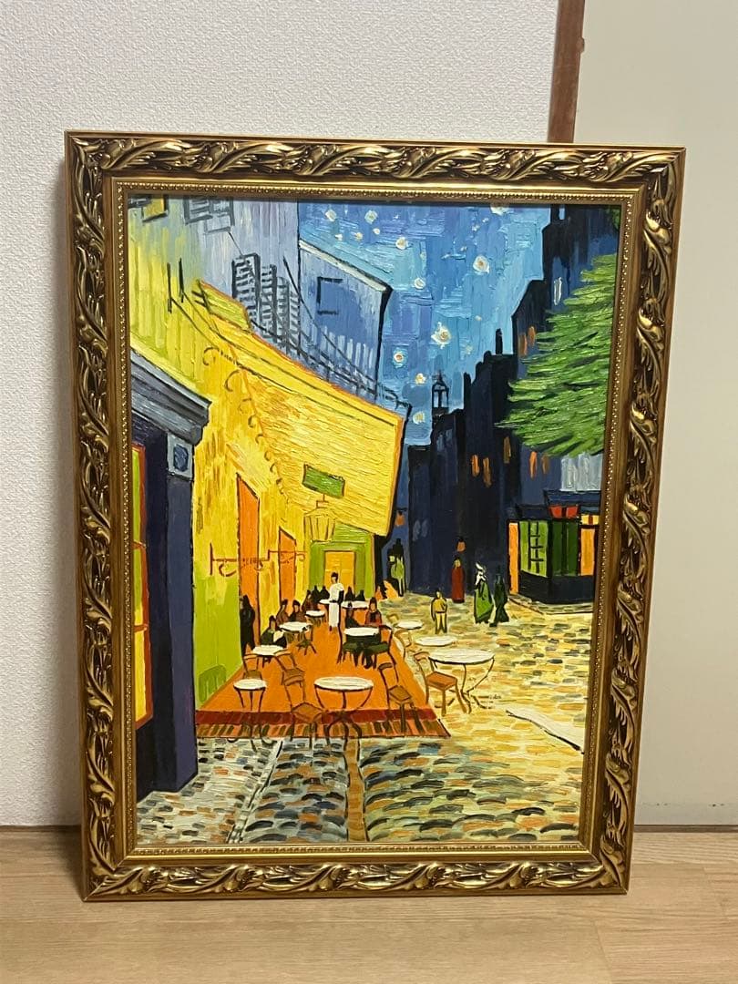 ゴッホ夜のカフェテラスゴッホの立体複製画「アルゴグラフ」