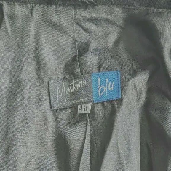 希少】Claude Montana カシミヤ混チェスターコート 本革ベルト