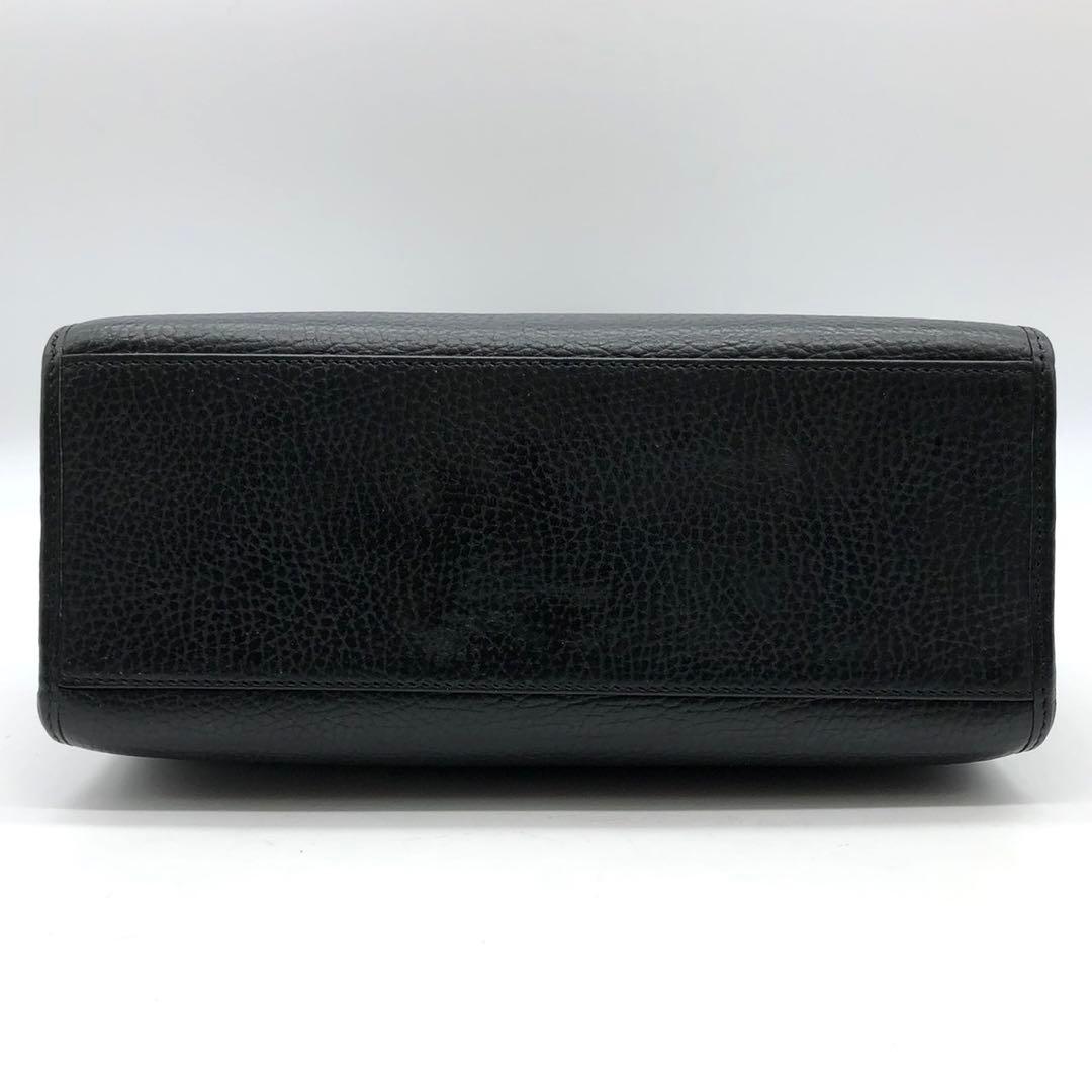 ✨美品✨ディオール ハンドバッグ 2way オーバル ロゴ ゴールド金具 レザー