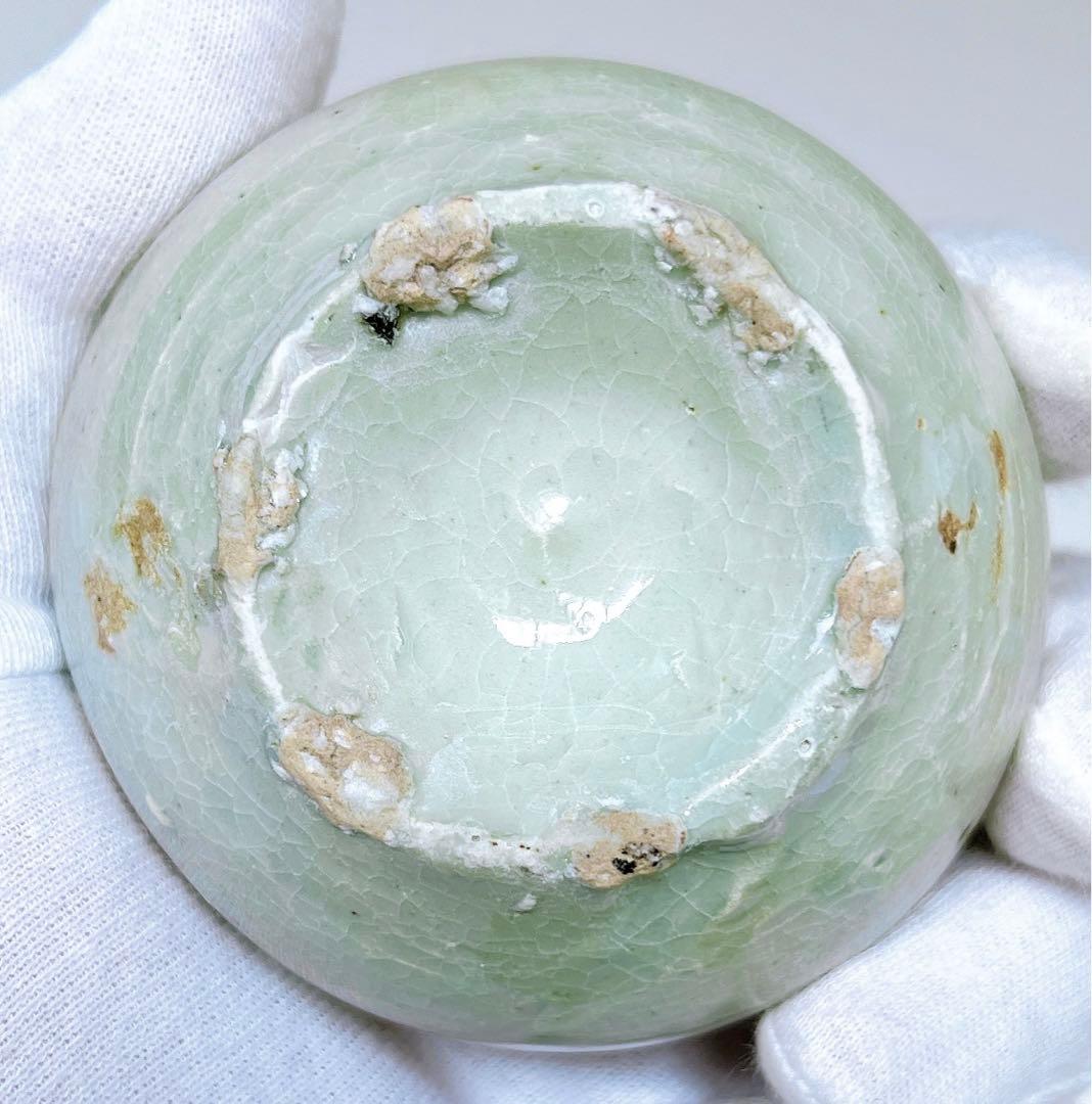 李朝　堅手　白磁　盃　酒器　ぐい呑　時代　本物保証