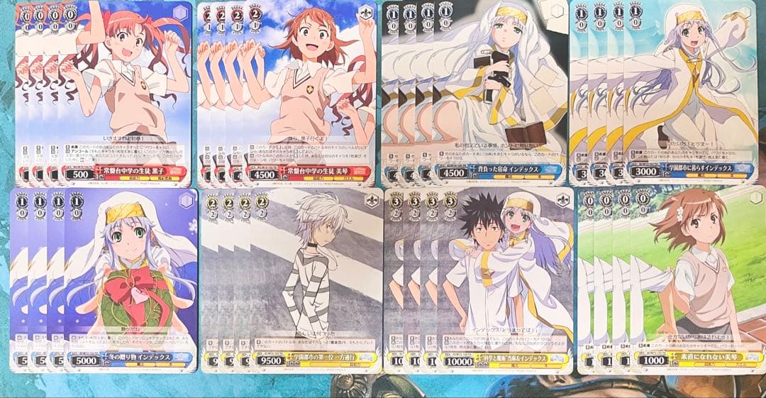 ヴァイスシュヴァルツ ブースターパック 禁書目録＆超電磁砲 1弾 2弾 4コン