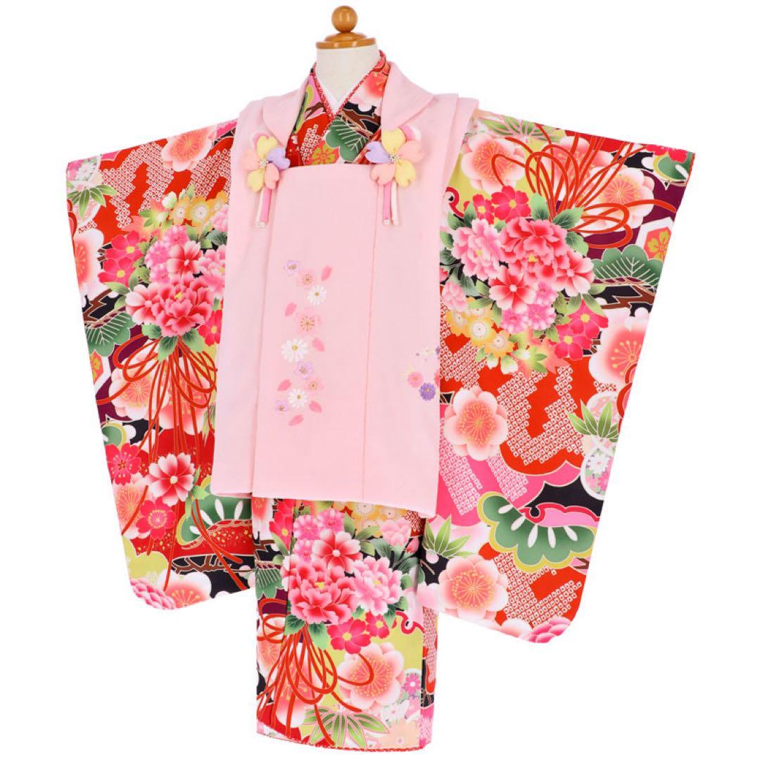 【9月末まで再値下げ＊式部浪漫】3歳　七五三　着物9点セット