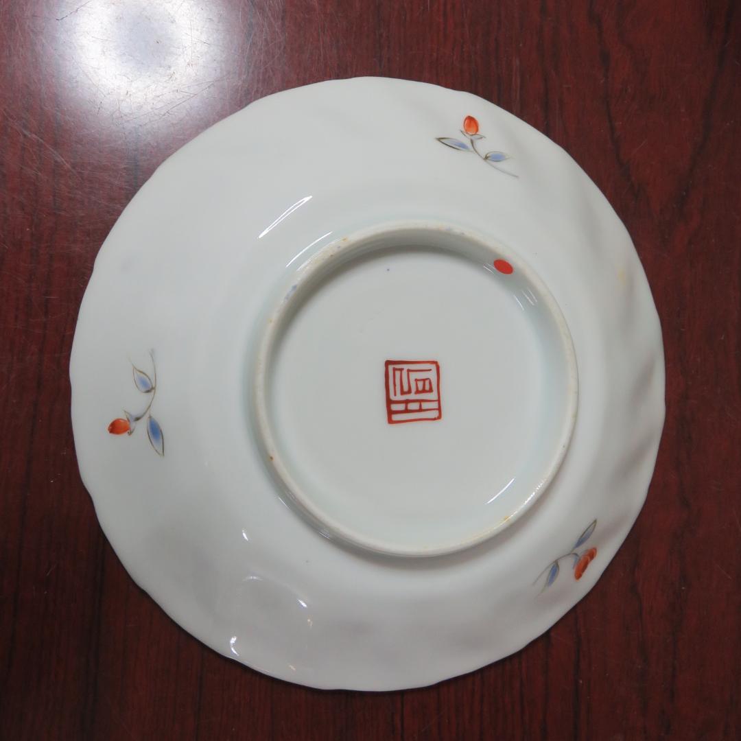 中皿 鳳凰 色絵付 窯傷 2枚 銘 明治 九谷 - メルカリ