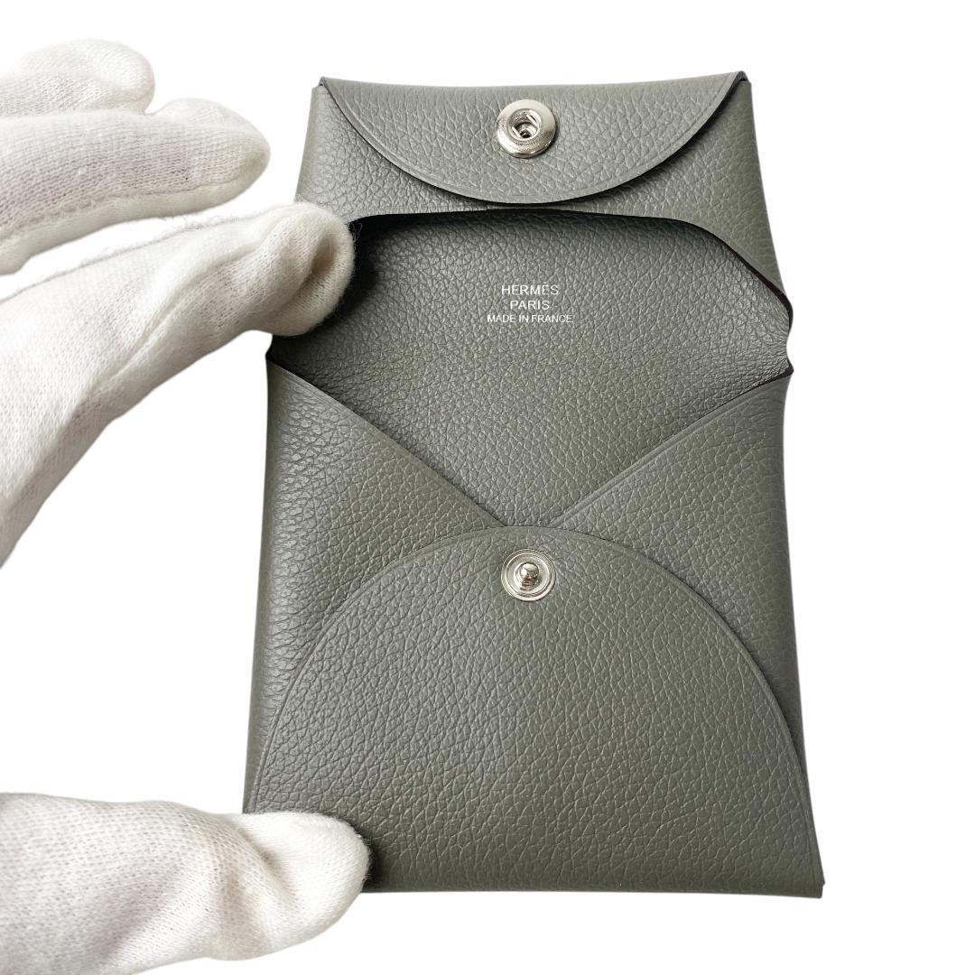 未使用 エルメスHERMES バスティア U刻印 ケース グリメイヤー