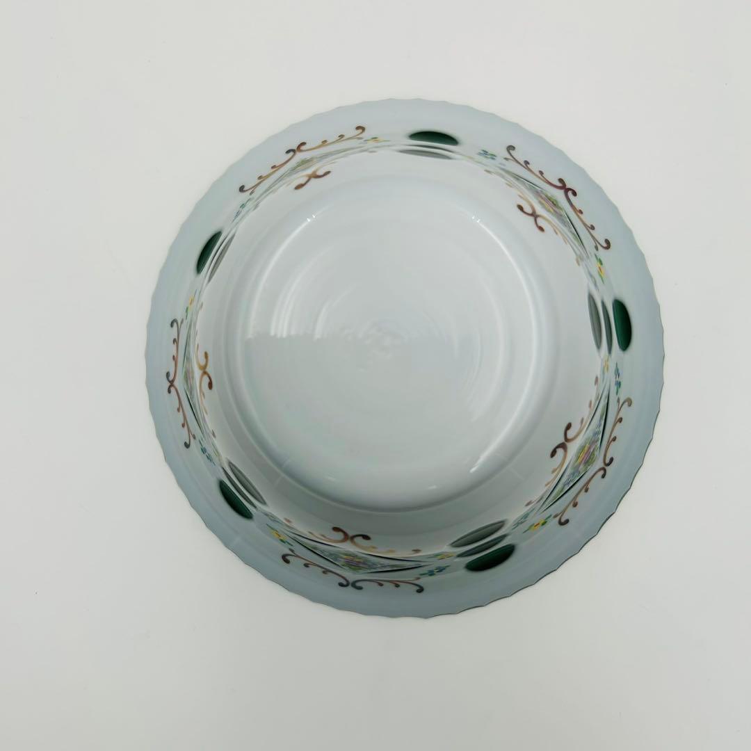 ボヘミアンガラス ボウル キャンディーポット チェコ】bohemian