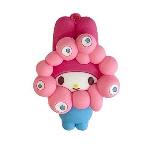 【全7種コンプ】サンリオミャクミャク なりきり立体マスコット カラーキーホルダー