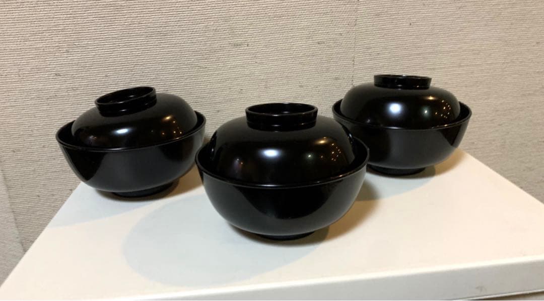 輪島塗汁椀5客揃金波蒔絵文様