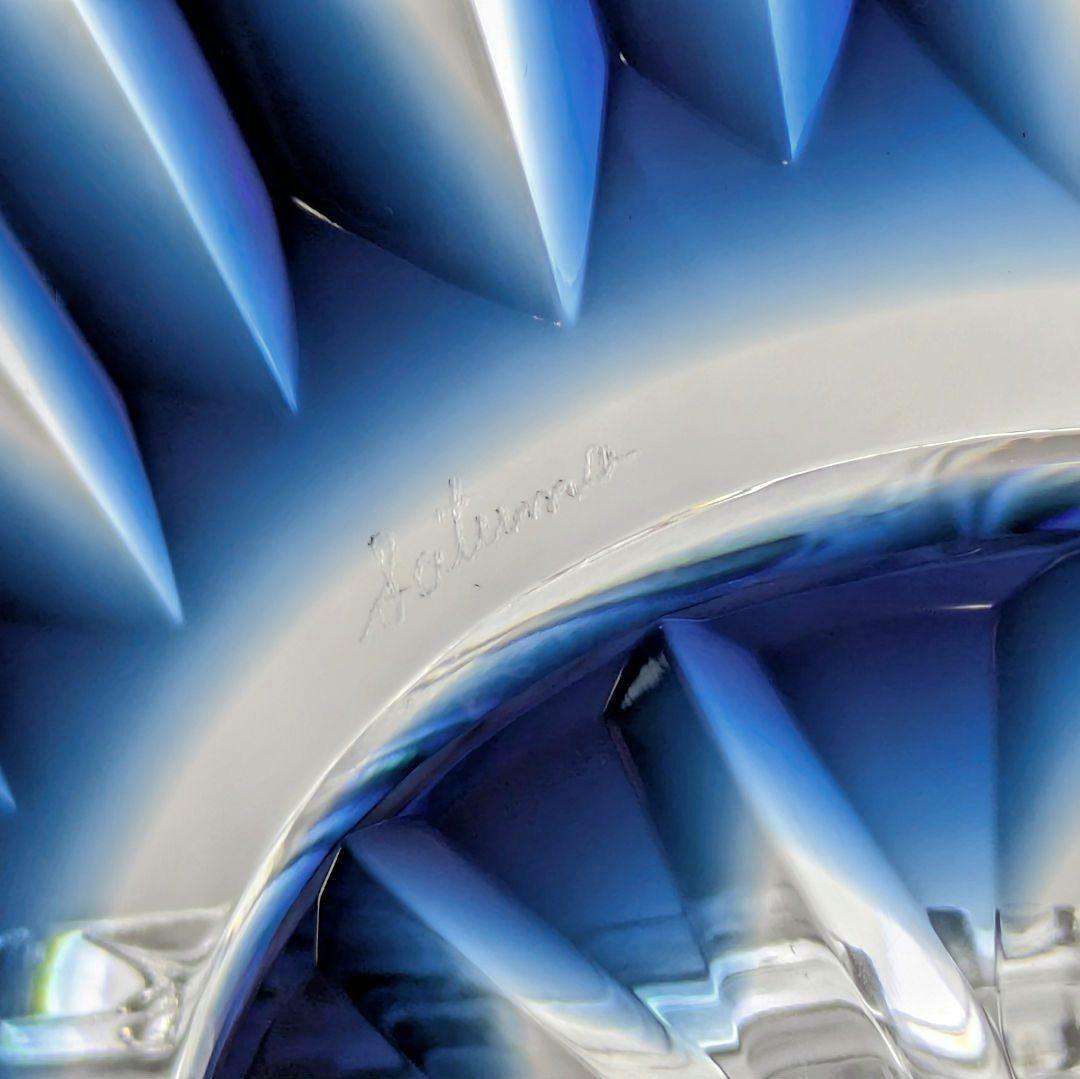 薩摩切子 藍色被せ皿・古式角皿 セット 【 薩摩びーどろ工芸 】 - メルカリ