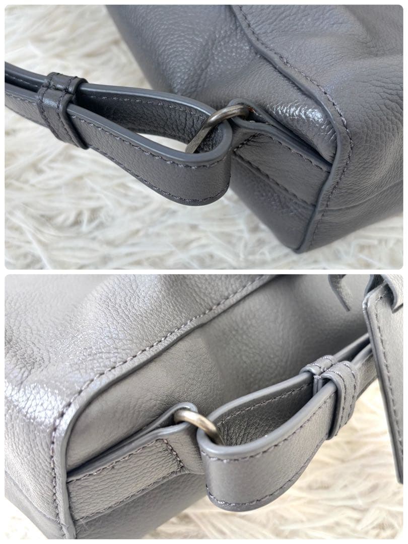 極美品　MOTHER HOUSE k2wayBACKPACK グレー　牛革