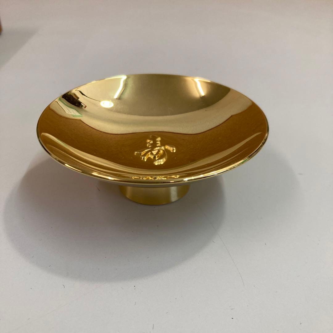 日本製 美品 24K GP 金盃 金杯 サイズ幅約7.5cm 高さ約2.8cm - メルカリ