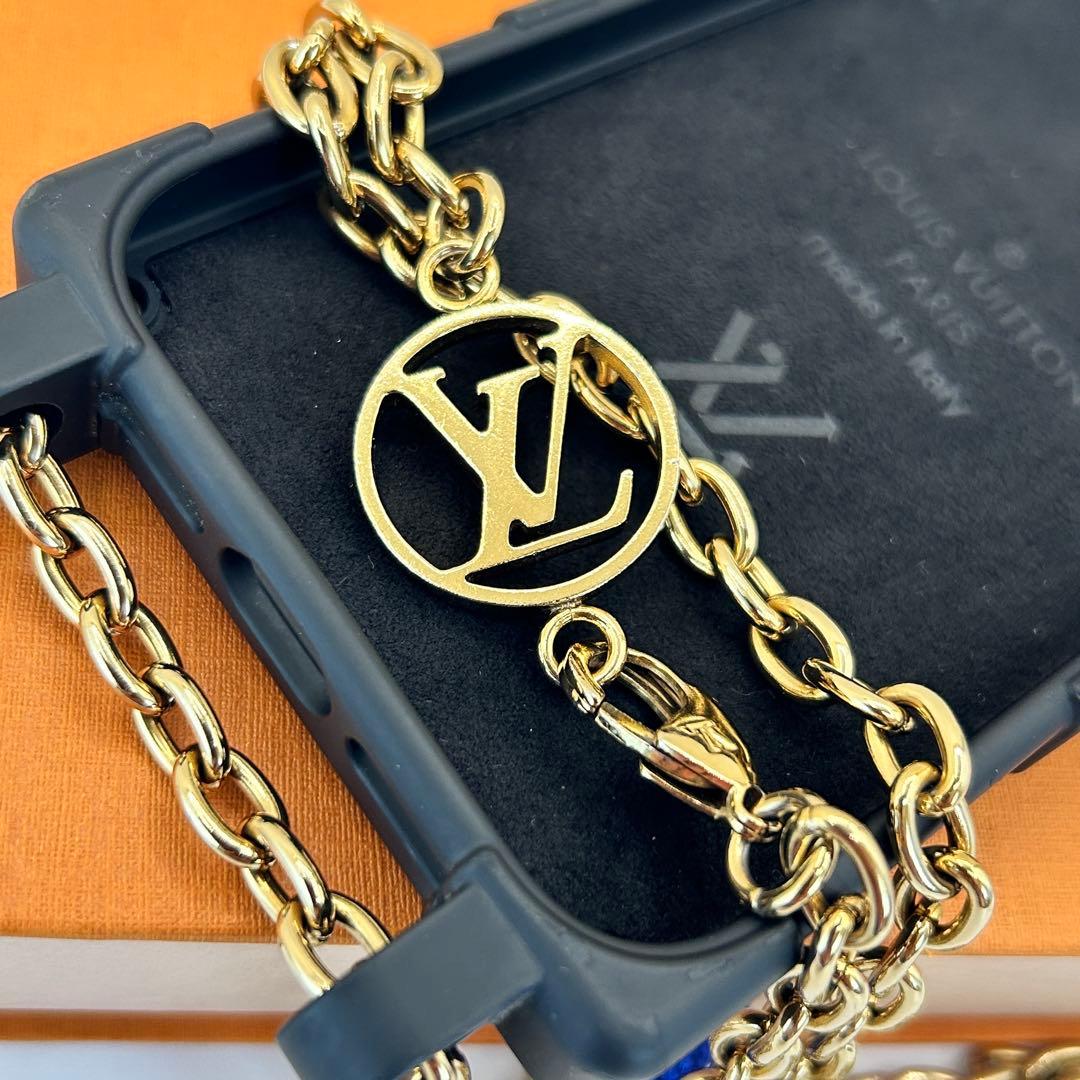ルイヴィトン iPhoneケース 14Pro スマホカバー チェーン トランク