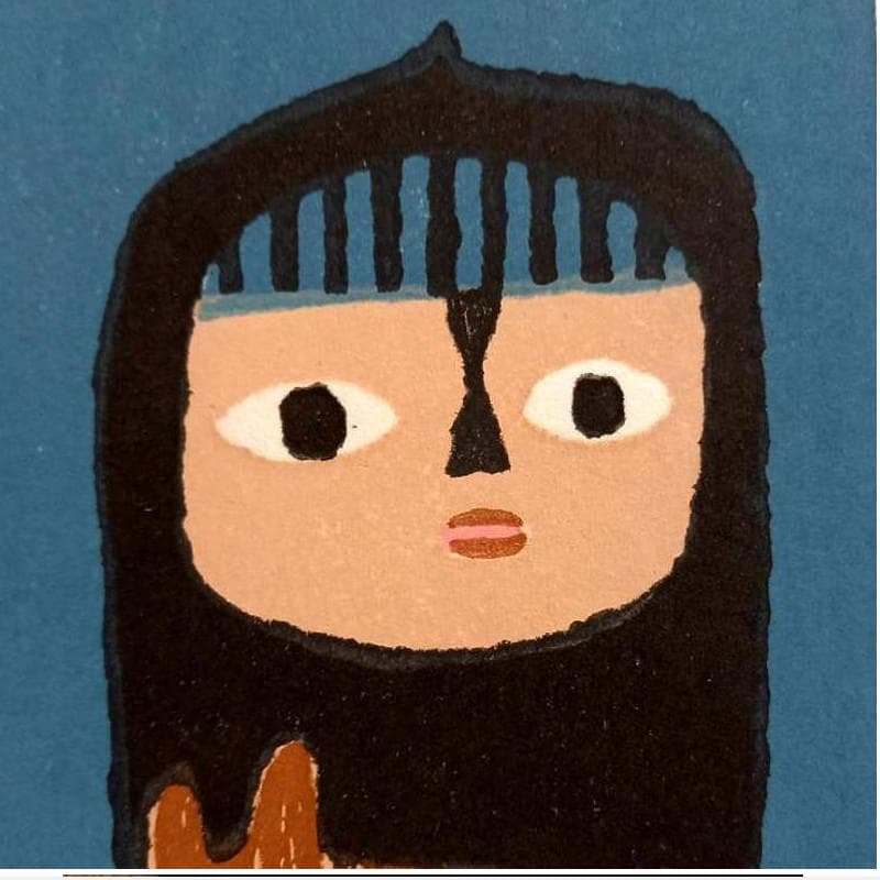 ☆畦地梅太郎☆「子供と犬」手刷り木版画 インチサイズ 新品！ - メルカリ