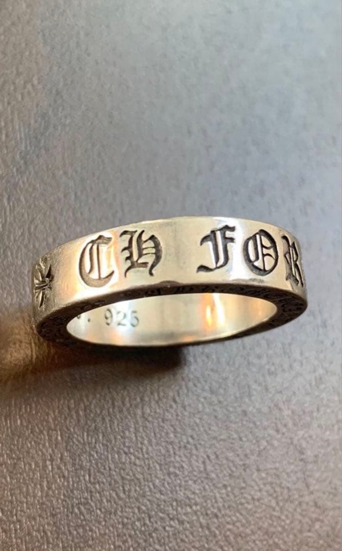 スペーサーリング925シルバーリング彫刻入　6mm