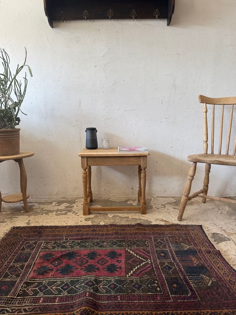 ビンテージ サイドテーブル ベッドサイドテーブル 大 剥離 - メルカリ