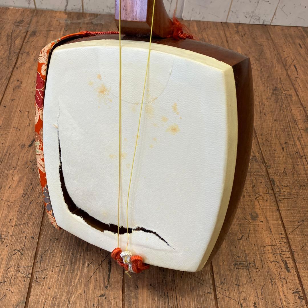 レトロ 三味線 花梨 太棹 義太夫 津軽三味線 民謡 弦楽器 和楽器