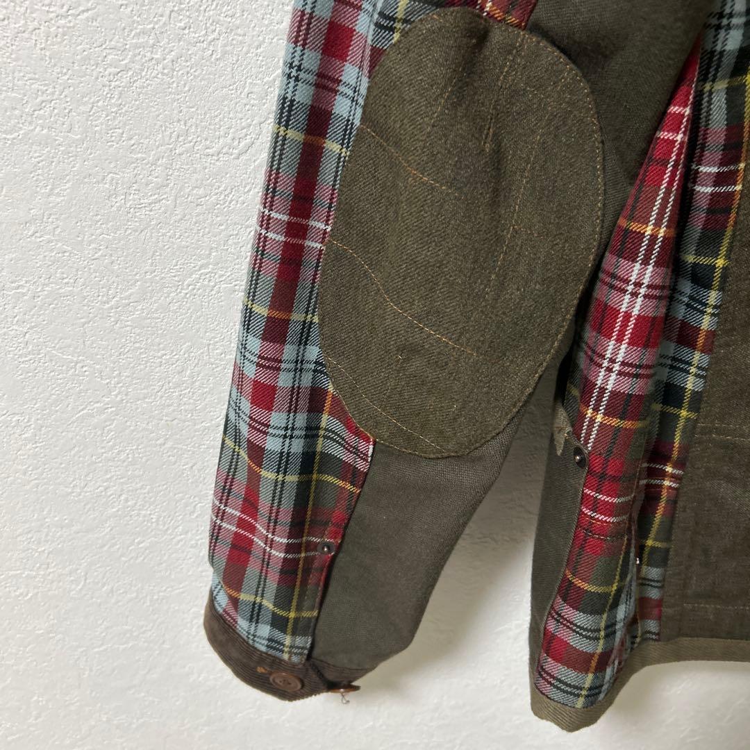 ギャルソン　ジャケット　チェック