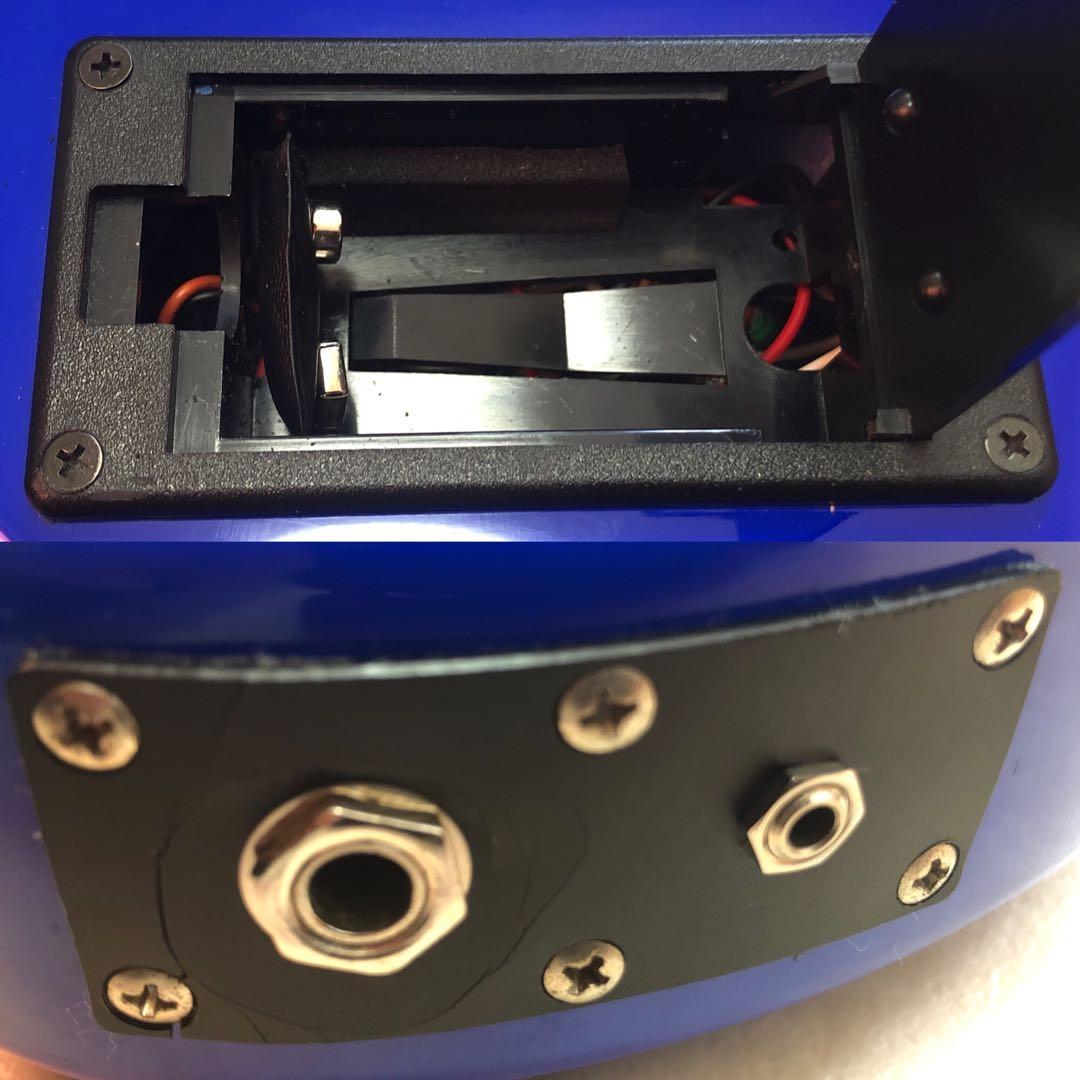 【美品】ZO-3 ブルー アンプ内蔵ミニギター ヘッドフォン端子付 ぞうさん