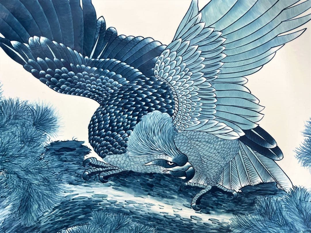 宝右衛門 神右衛門 染錦 古伊万里絵 三尺 特大 大皿 100cm