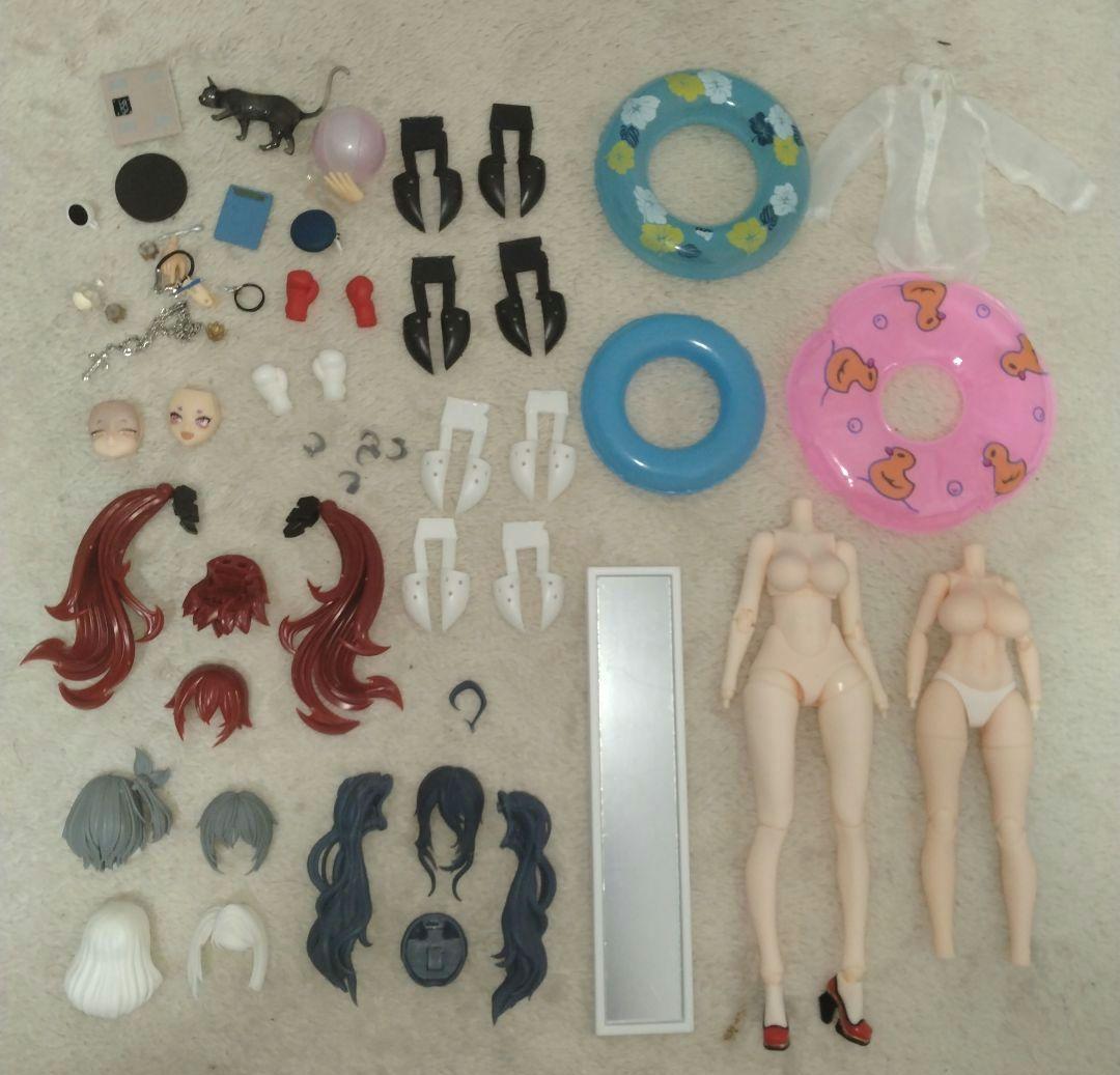 メガミデバイス用髪パーツ　＆　1／12サイズの小物 メガミデバイス SOL用髪パーツ - 桐和機巧 - BOOTH