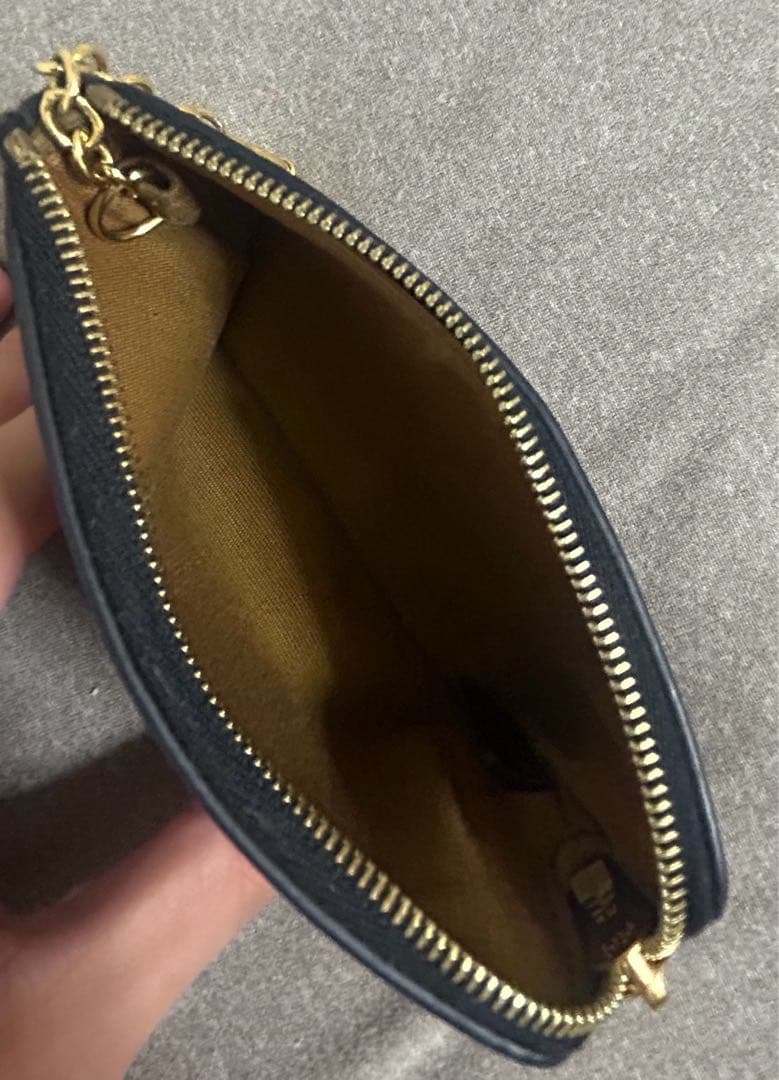 現行 CELINE ケース 小銭入れ ブラック ダークブラウン