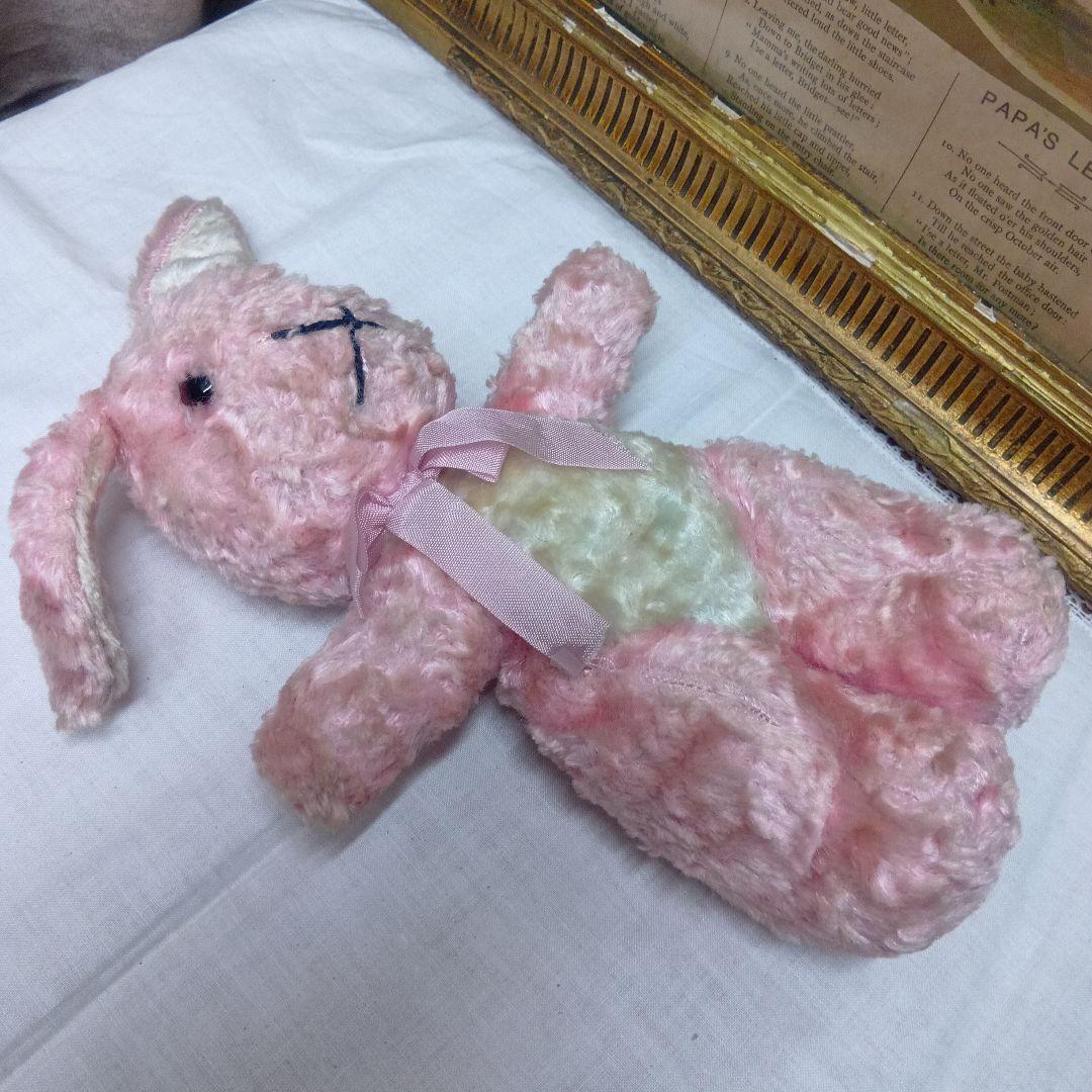 ♥イギリスからやって来たピンクの可愛いウサギさん　アンティーク　ラビット♥