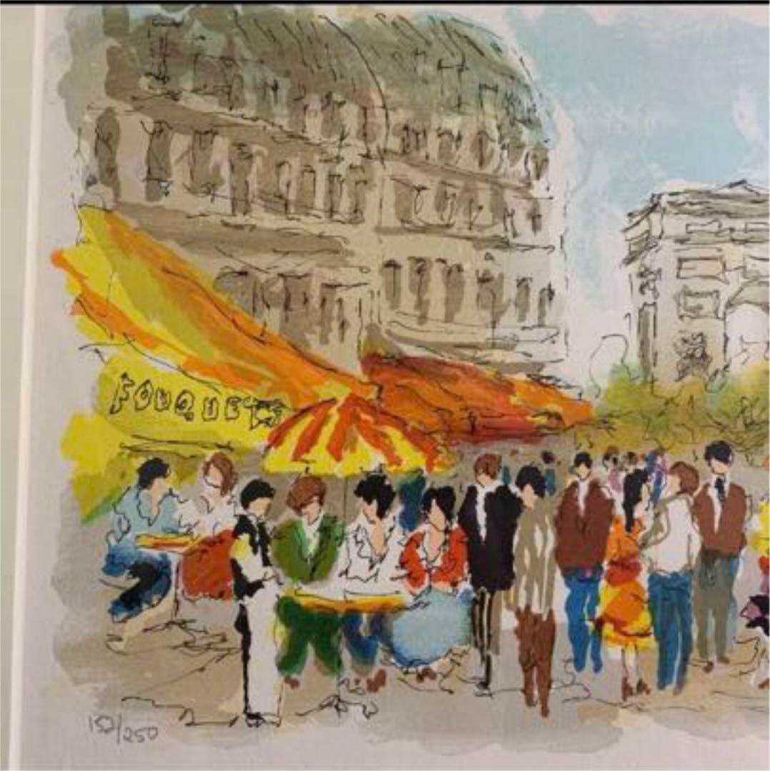 ◉限界特価◉ 絵画 リトグラフ パリ ウルバン ウシエ