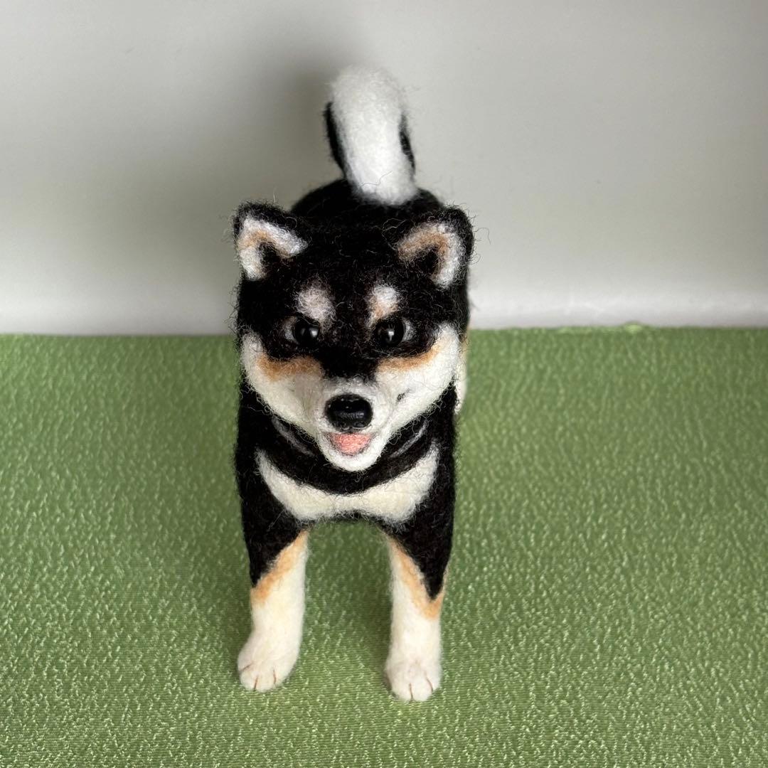 黒柴 羊毛フェルト ハンドメイド No.40 - メルカリ