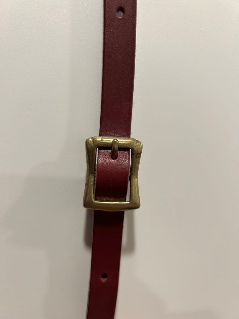 LONA ワイン レザーショルダーバッグs