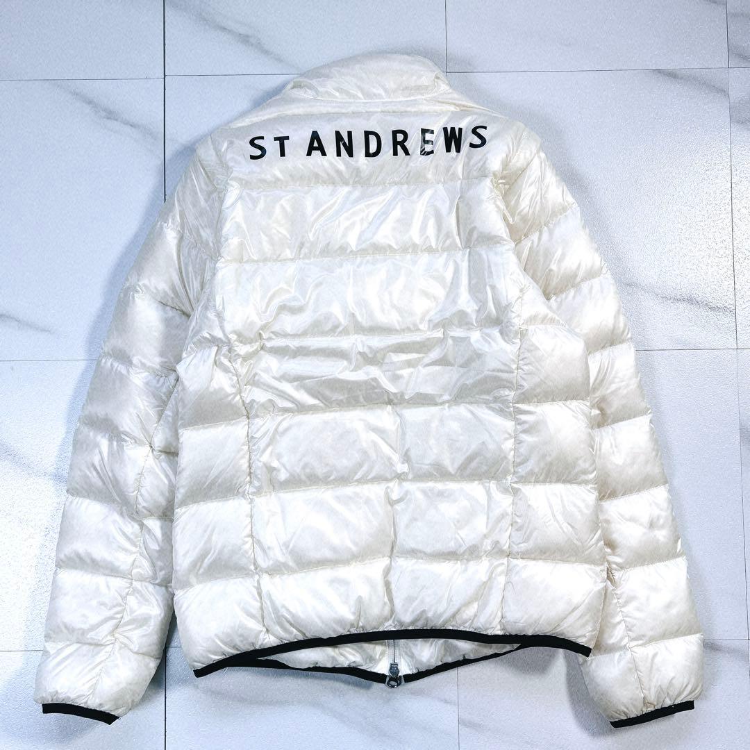 St Andrews セントアンドリュース ゴルフ ダウンジャケット M 白
