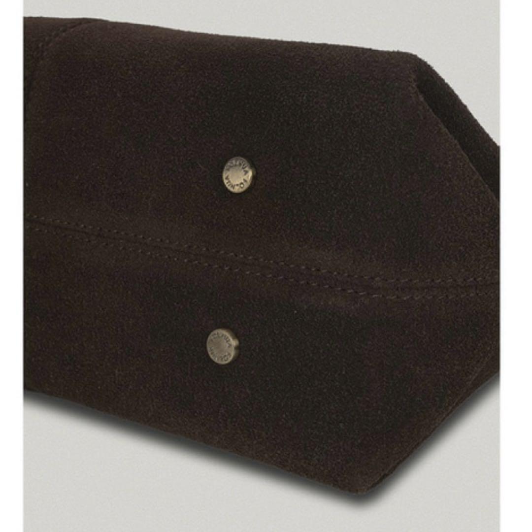 folnua フォルニュア　ミニバトーバッグ ブラウンスウェード