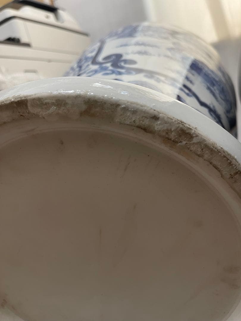 中国 大清康熙年製 青花 大壺 陶芸古美術 瓶。 - メルカリ