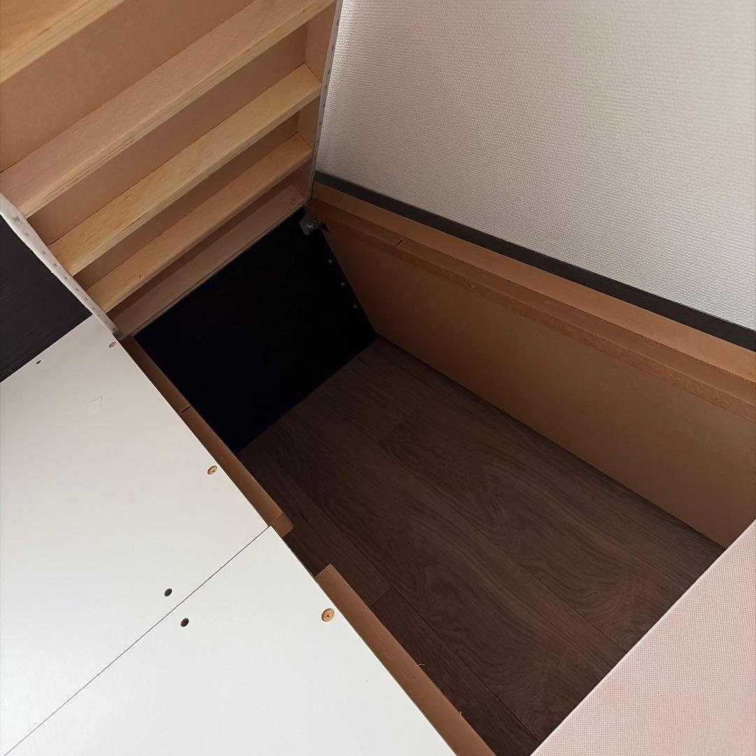 【たのメル便】ニトリ　収納付きシングルベッド