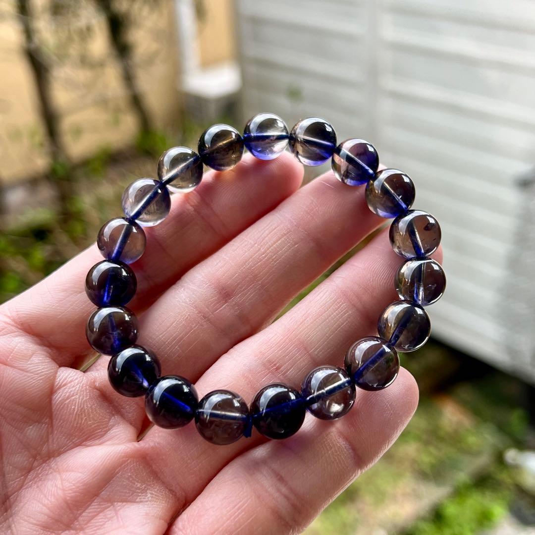 めちゃ綺麗　最高級　アイオライトブレスレット　3-10